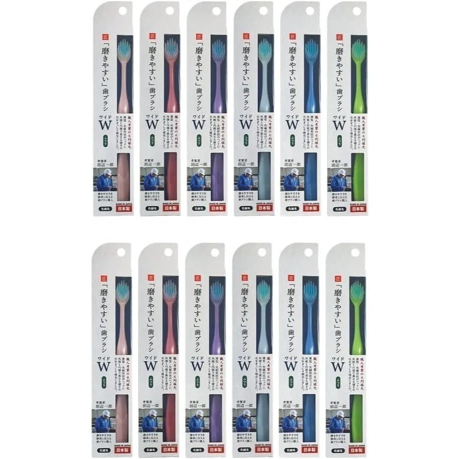 歡迎聊聊 數量可調【現貨】【日本製🇯🇵】職人牙刷｜70年牙刷工藝 × W刷毛 × 超細毛｜田邊一郎監製 六列刷頭牙刷-細節圖4