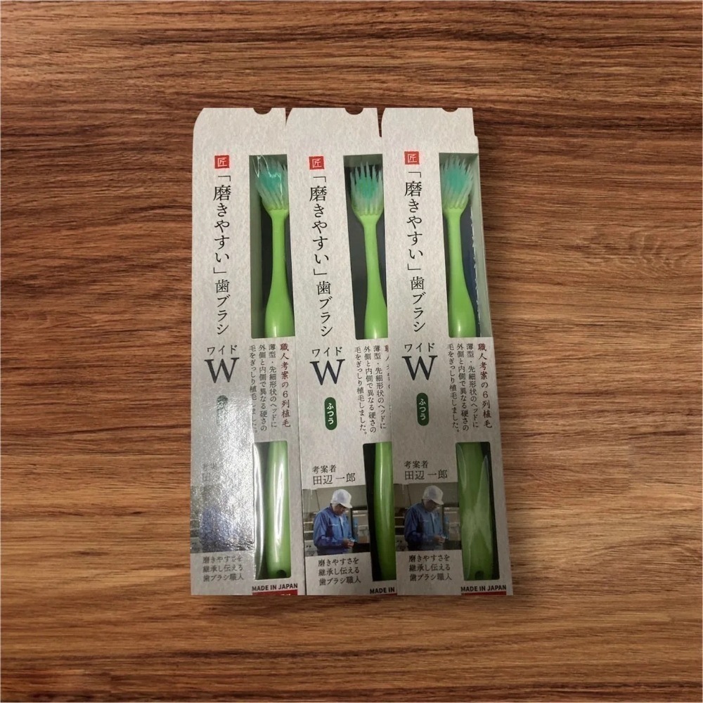 歡迎聊聊 數量可調【現貨】【日本製🇯🇵】職人牙刷｜70年牙刷工藝 × W刷毛 × 超細毛｜田邊一郎監製 六列刷頭牙刷-規格圖8