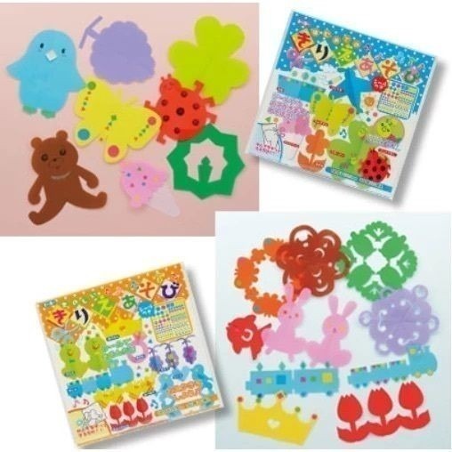 【現貨】【日本製🇯🇵】TOYO 兒童剪紙組｜30款圖案｜色紙×摺紙×貼紙｜趣味親子手作遊戲|剪紙遊戲|日本色紙-細節圖6