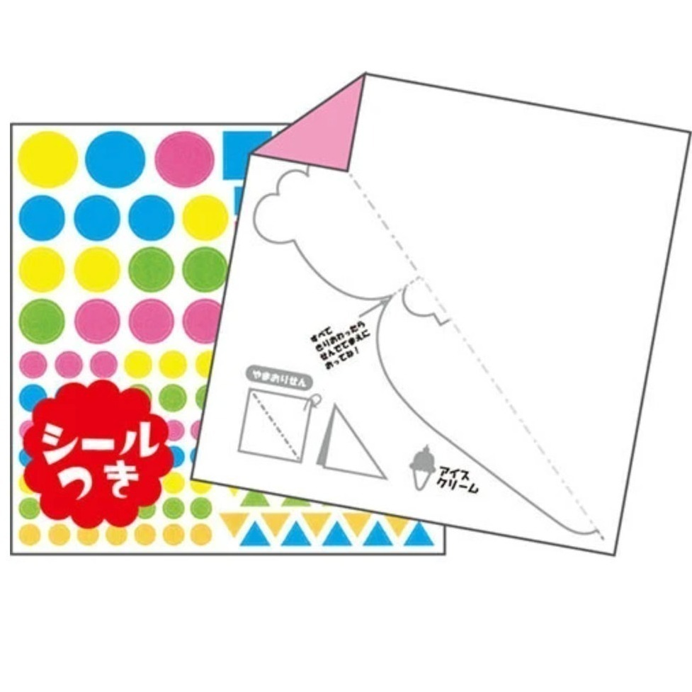 【現貨】【日本製🇯🇵】TOYO 兒童剪紙組｜30款圖案｜色紙×摺紙×貼紙｜趣味親子手作遊戲|剪紙遊戲|日本色紙-細節圖7