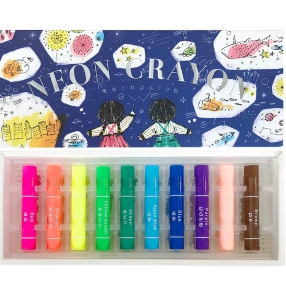 【現貨】【日本製🇯🇵 】KOKUYO 國譽 螢光蠟筆｜夜光蠟筆 夜光效果｜瑩光蠟筆｜親子共玩推薦-細節圖6