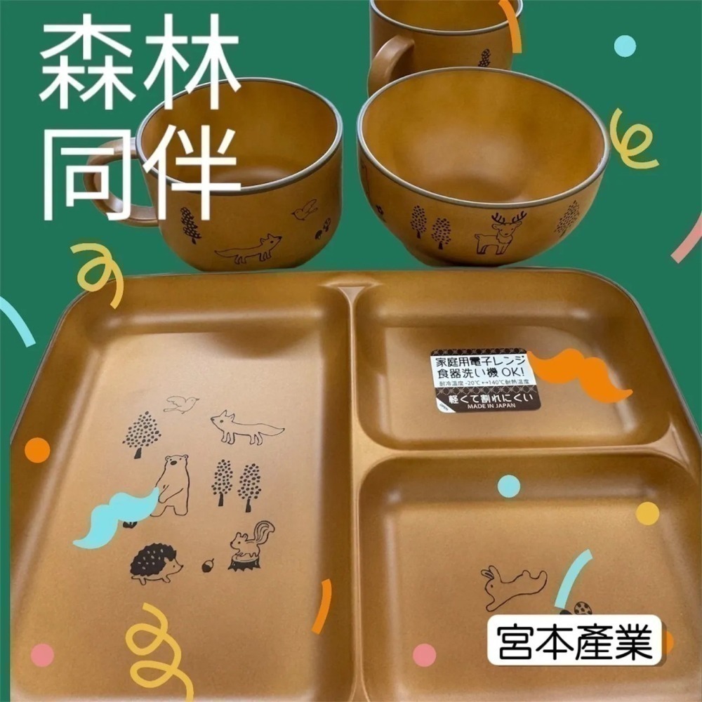 【歡迎聊聊 數量可調】【現貨 日本製🇯🇵】宮本產業 × MORIMORI 兒童分隔餐盤組｜可微波｜可洗碗機｜日本兒童-細節圖5