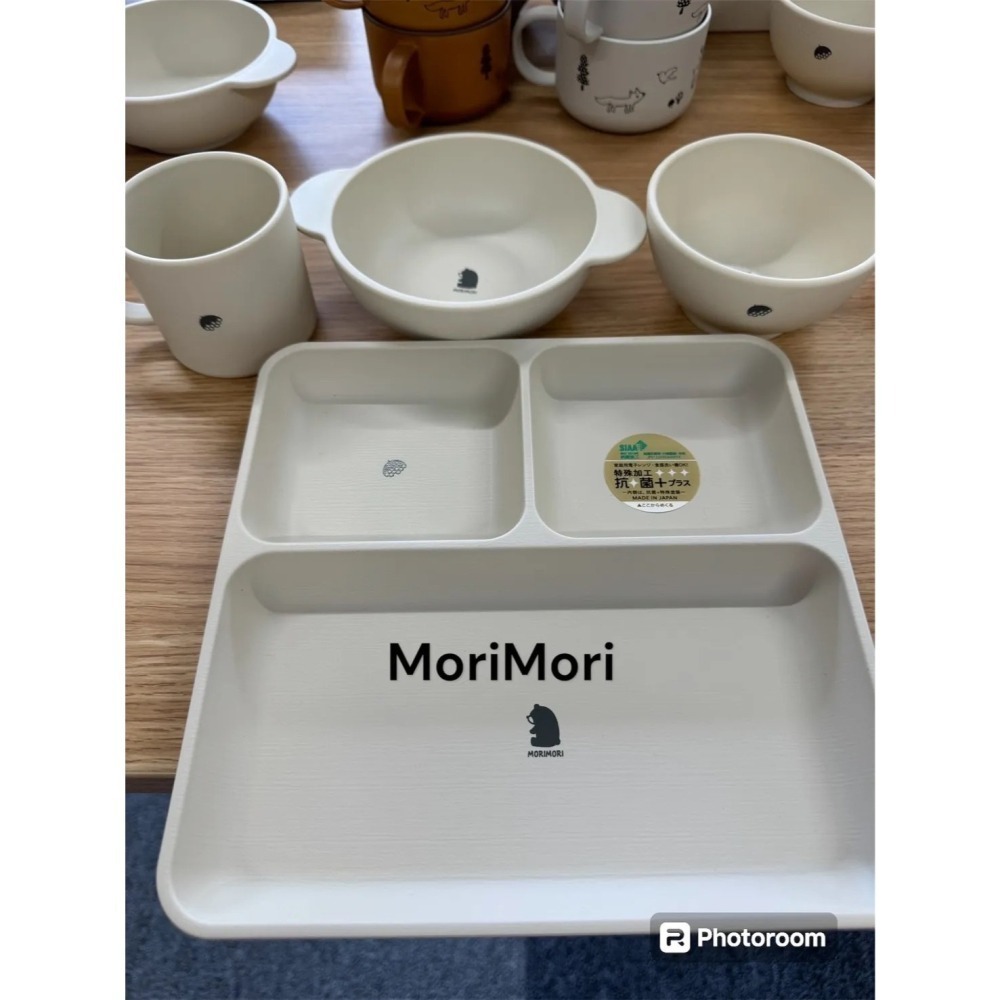 【歡迎聊聊 數量可調】【現貨 日本製🇯🇵】宮本產業 × MORIMORI 兒童分隔餐盤組｜可微波｜可洗碗機｜日本兒童-細節圖6