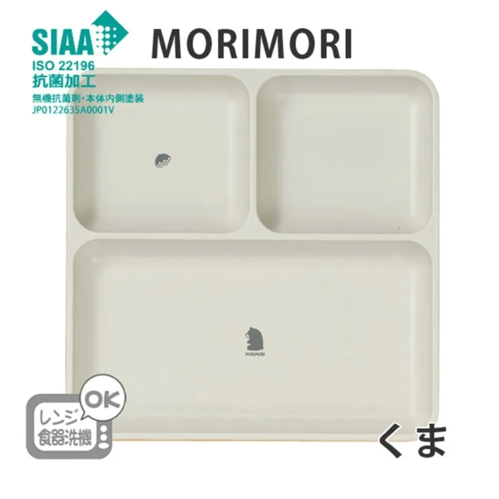 【歡迎聊聊 數量可調】【現貨 日本製🇯🇵】宮本產業 × MORIMORI 兒童分隔餐盤組｜可微波｜可洗碗機｜日本兒童-規格圖11