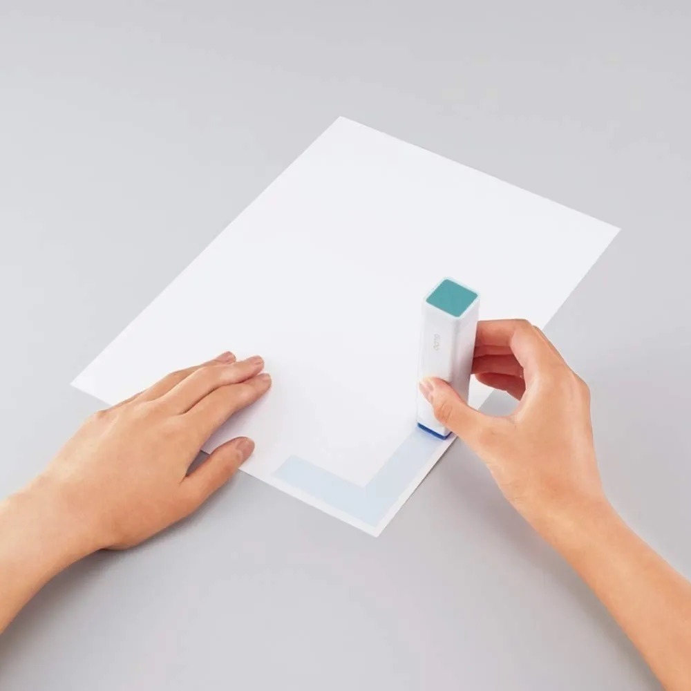 【現貨】【正品】日本🇯🇵 KOKUYO GLOO 變色口紅膠 方形口紅膠 無消色型藍系列 日本口紅膠 日本膠水-細節圖7