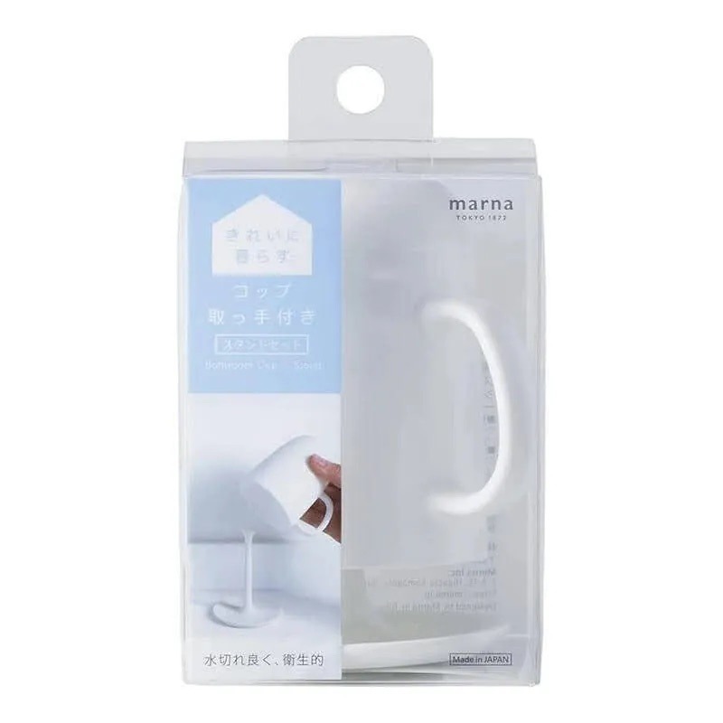 【現貨】【日本製🇯🇵 】MARNA霧透漱口杯架組 漱口杯架 倒置漱口杯 日本漱口杯 漱口杯 瀝水漱口杯 無印風-細節圖4