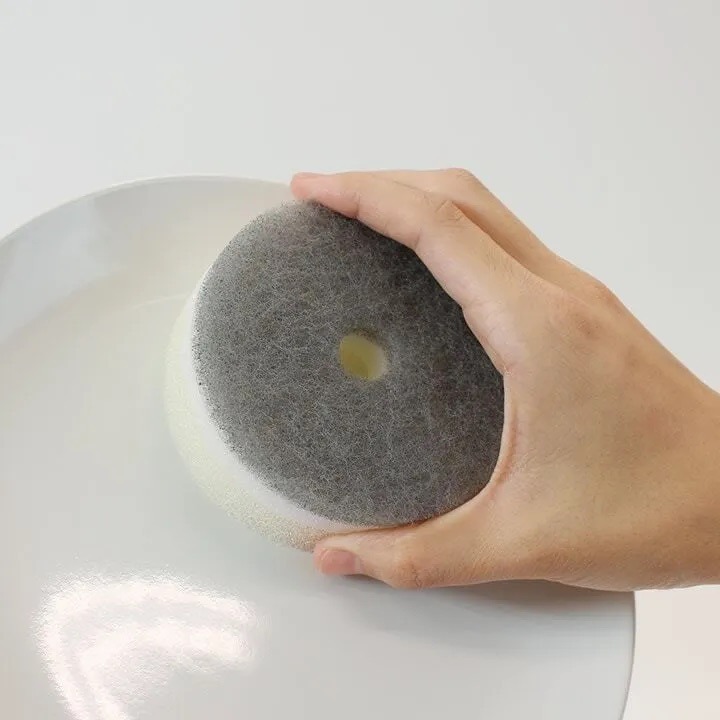 【現貨】【日本製🇯🇵】 Marna POCO 廚房洗碗海綿｜附吸盤設計｜海棉菜瓜布 吸盤式海綿 三層海綿圓刷 日本洗-規格圖8