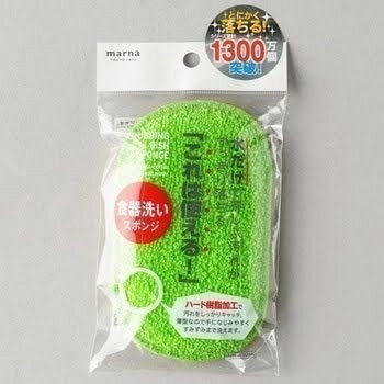【現貨】【日本製🇯🇵】MARNA 雙面食器海綿｜日本菜瓜布｜日本熱銷海綿｜廚房清潔好幫手-細節圖4
