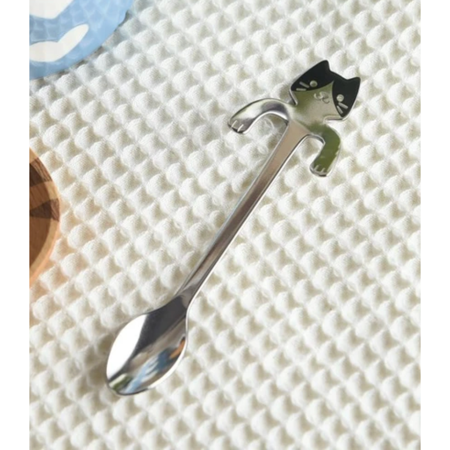 【現貨 】【日本製🇯🇵】日本高桑金屬 貓咪柴犬咖啡湯匙｜不鏽鋼材質 × 杯緣設計 ×  杯緣貓 柴犬 小湯匙 攪拌-規格圖9