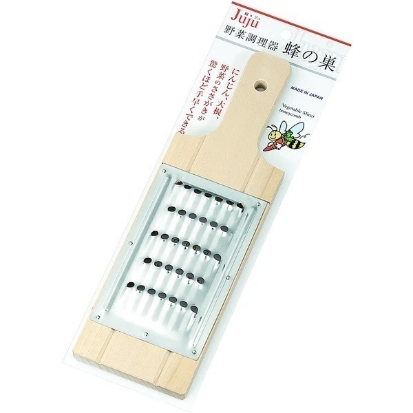 【現貨】【日本製🇯🇵】小柳產業 木柄蜂巢野菜刨絲板｜刨絲器｜紅蘿蔔絲｜青木瓜絲｜蔬菜刨絲-細節圖5