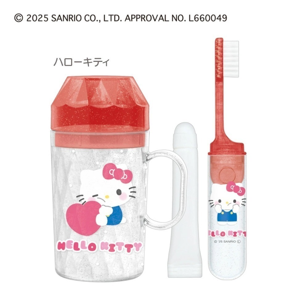 【現貨 日本製🇯🇵】大耳狗・kitty・酷洛米・庫洛米・角落生物 兒童牙刷組｜幼稚園開學・旅行露營好幫手-規格圖6