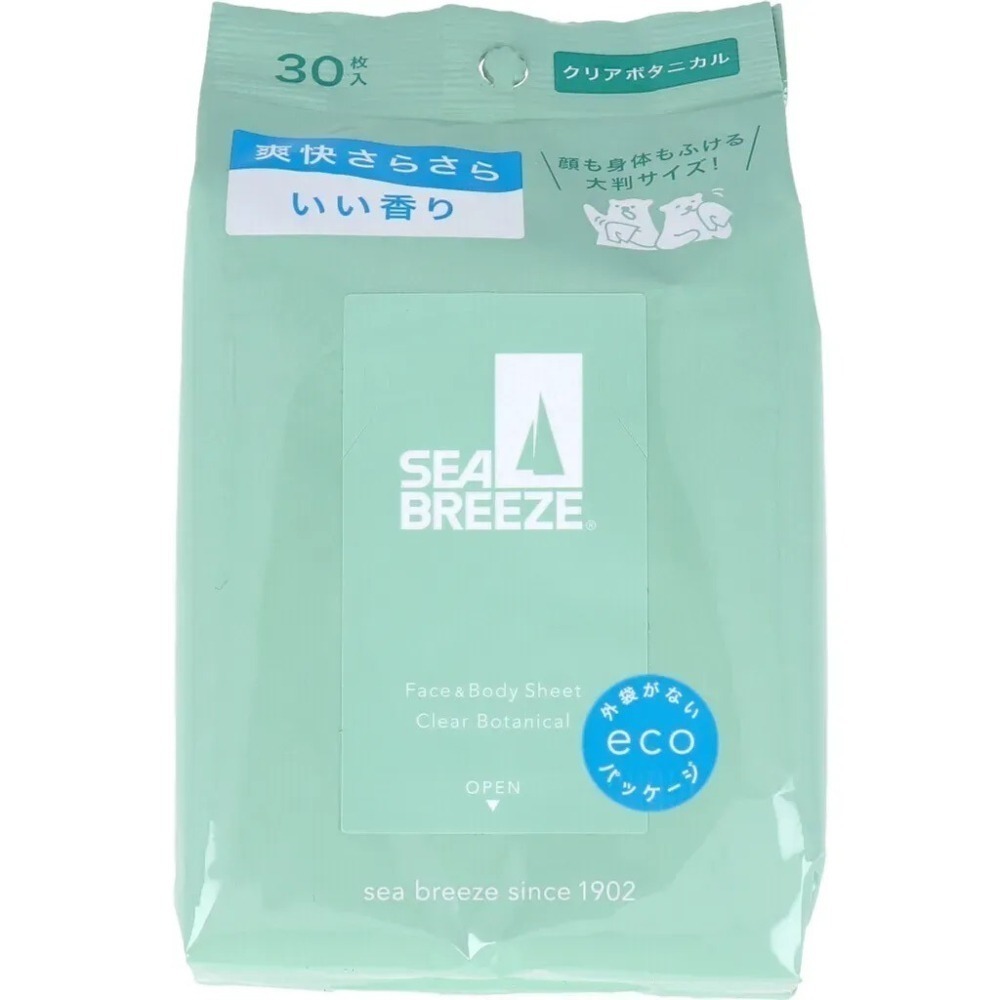 【現貨】【日本製 🇯🇵 】資生堂 SEA BREEZE 爽身濕紙巾 擦澡巾｜外出露營必備｜清爽濕巾-細節圖5