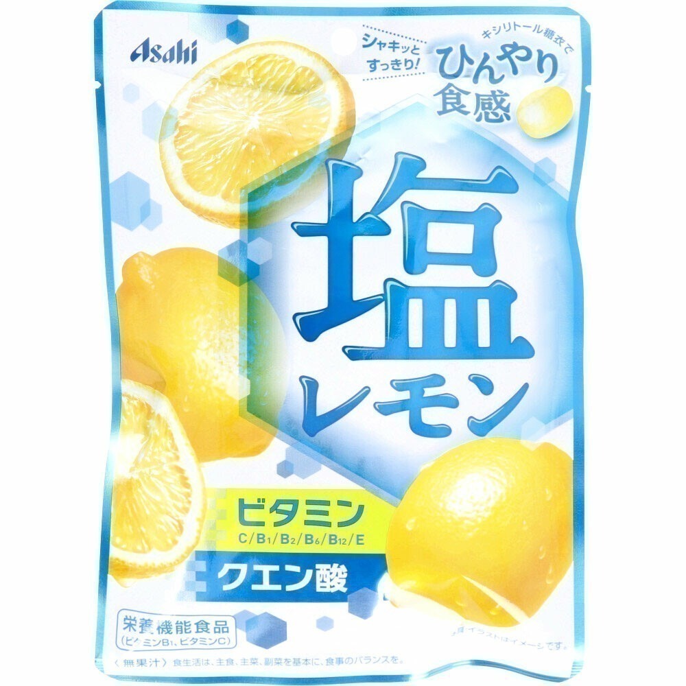 【現貨 日本🇯🇵】Asahi 朝日 鹽味檸檬涼糖｜夏日清爽小零嘴  鹽糖 塩糖 口含糖 清涼糖果-細節圖2