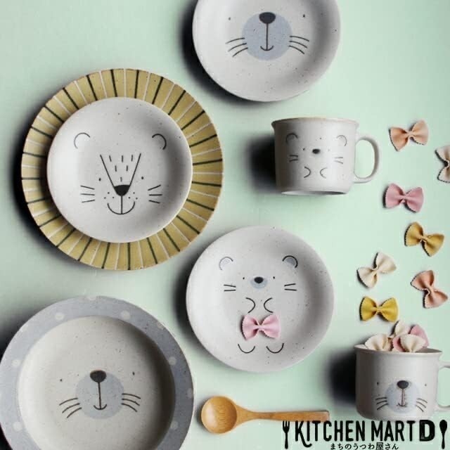 【現貨】【日本製🇯🇵】日本美濃焼兒 MOGU 美濃燒 兒童陶瓷餐具組｜可愛動物造型碗盤｜親子禮盒好選擇-細節圖3