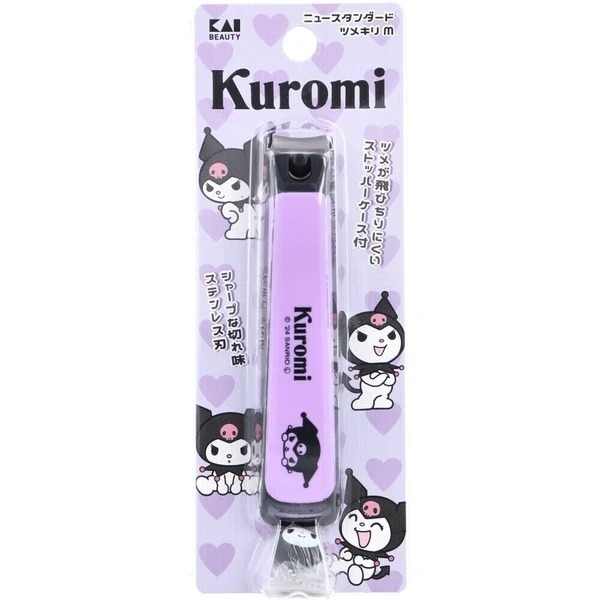 【現貨】【日本製🇯🇵】貝印 KAI × Sanrio 指甲剪｜Cinnamoroll 大耳狗・Kuromi 酷洛米-規格圖11