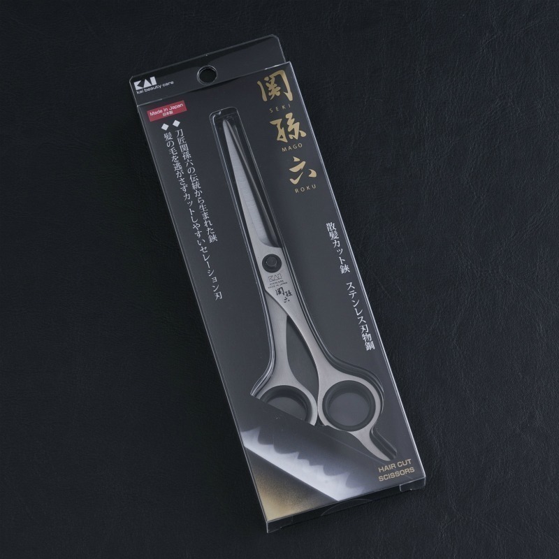 【現貨】【日本製🇯🇵】KAI 貝印 關孫六 不鏽鋼理髮剪|打薄剪 在家也能輕鬆修剪瀏海與造型 打薄剪刀 修髮剪刀-細節圖3