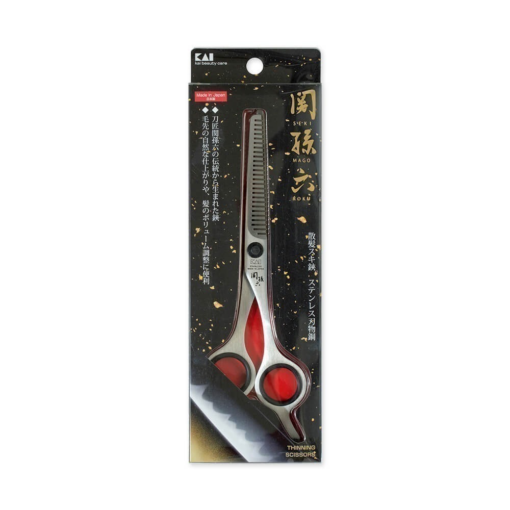 【現貨】【日本製🇯🇵】KAI 貝印 關孫六 不鏽鋼理髮剪|打薄剪 在家也能輕鬆修剪瀏海與造型 打薄剪刀 修髮剪刀-細節圖8