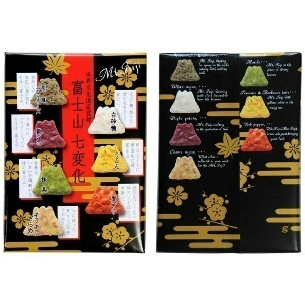 【現貨】【日本製🇯🇵】埼玉名產 草加仙貝 富士山七變化 30枚入｜富士山造型煎餅禮盒 紀念品 伴手禮-細節圖3
