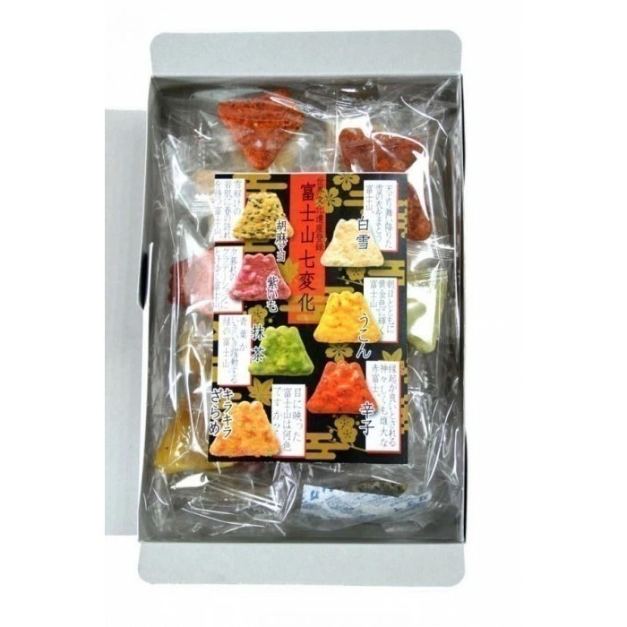 【現貨】【日本製🇯🇵】埼玉名產 草加仙貝 富士山七變化 30枚入｜富士山造型煎餅禮盒 紀念品 伴手禮-細節圖4