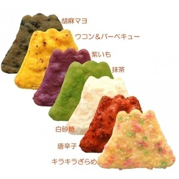 【現貨】【日本製🇯🇵】埼玉名產 草加仙貝 富士山七變化 30枚入｜富士山造型煎餅禮盒 紀念品 伴手禮-細節圖3