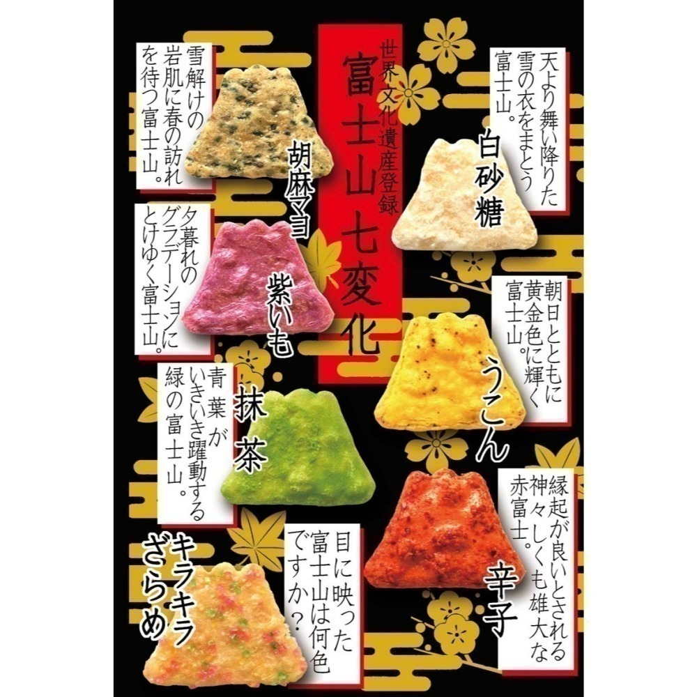 【現貨】【日本製🇯🇵】埼玉名產 草加仙貝 富士山七變化 30枚入｜富士山造型煎餅禮盒 紀念品 伴手禮-細節圖4