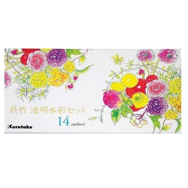 【現貨 日本製🇯🇵】Kuretake 吳竹 ZIG 透明水彩 14 色套裝 | 日本水彩| 輕巧隨身水彩組 初學者-細節圖2