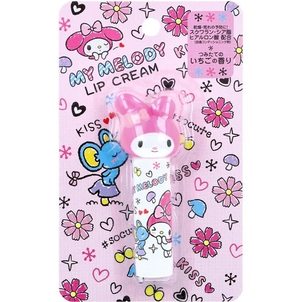【現貨台灣製】日本限定三麗鷗 KITTY Melody護唇膏 Sanrio 凱蒂貓 美樂蒂 大頭潤唇膏-細節圖7