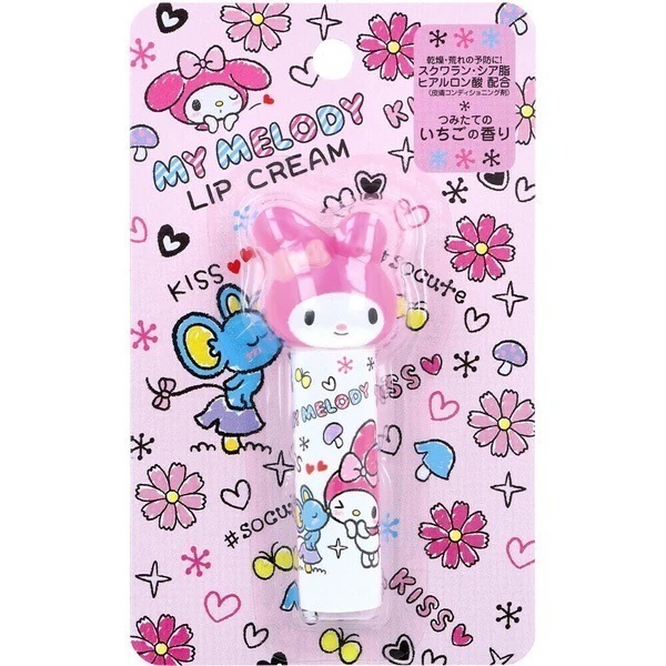 數量可調 可聊聊【現貨台灣製】日本限定三麗鷗 KITTY Melody護唇膏 Sanrio 凱蒂貓 美樂蒂 大頭潤唇膏-細節圖7