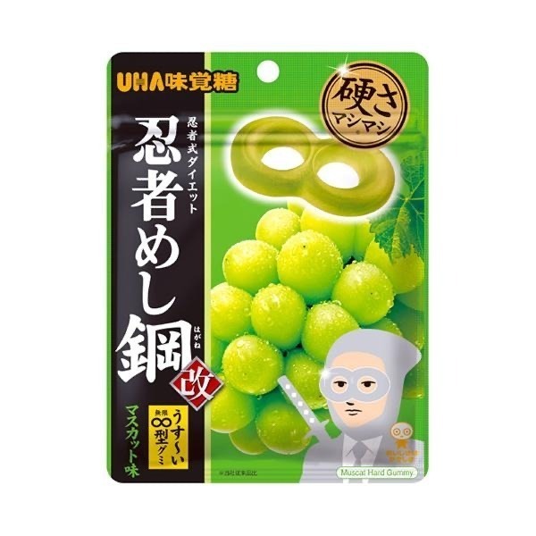 【現貨🇯🇵日本原裝】UHA味覺糖 忍者軟糖｜巨峰葡萄／麝香葡萄／蘇打汽水 味覺糖忍者-細節圖3