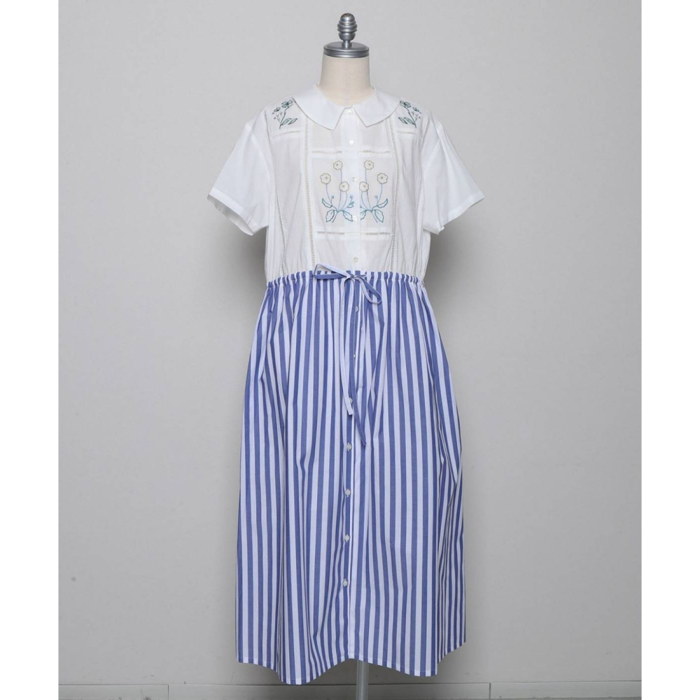 日-⚘️刺繡拼接洋裝-1色-細節圖6