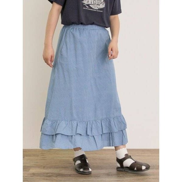 日-小雪點拼接裙-1色-細節圖5