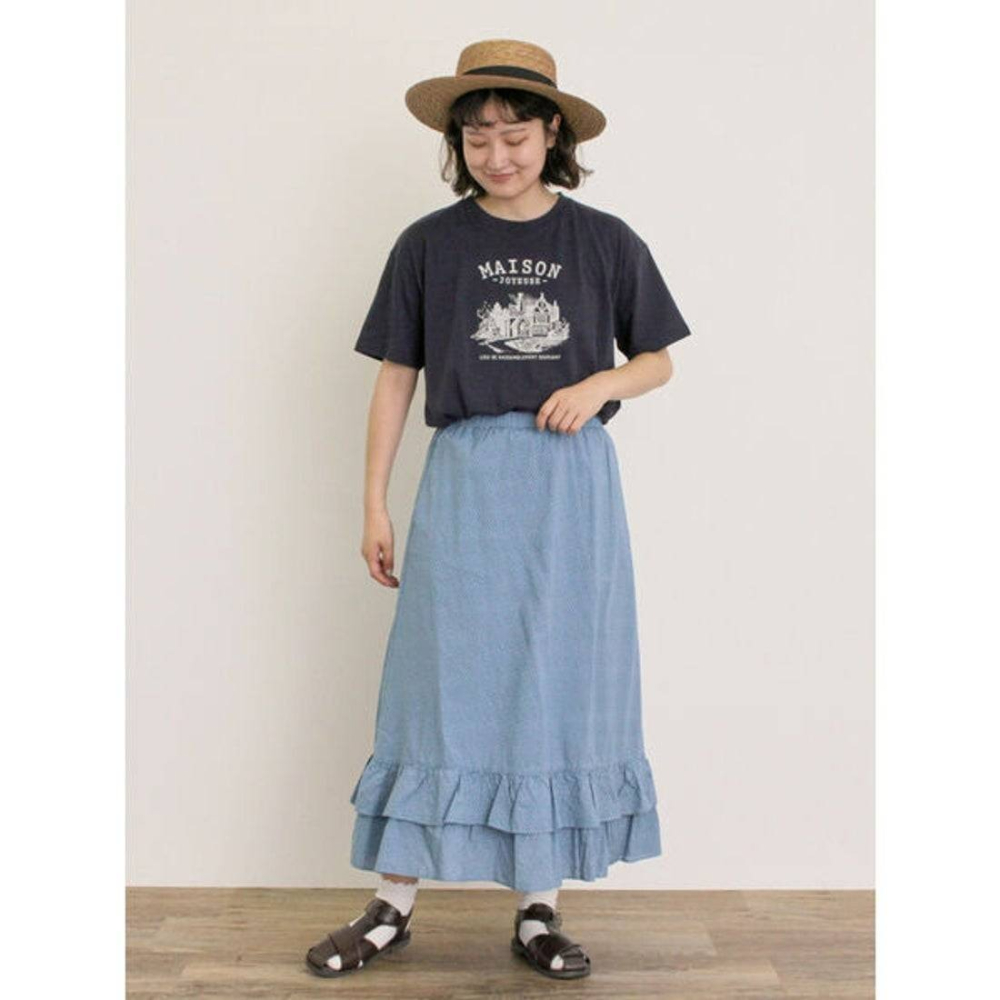 日-小雪點拼接裙-1色-細節圖6