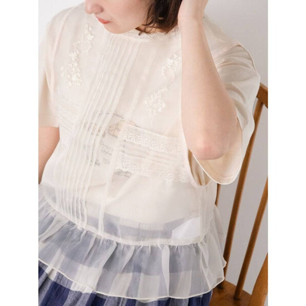 日-摩根紗刺繡背心-1色-細節圖3