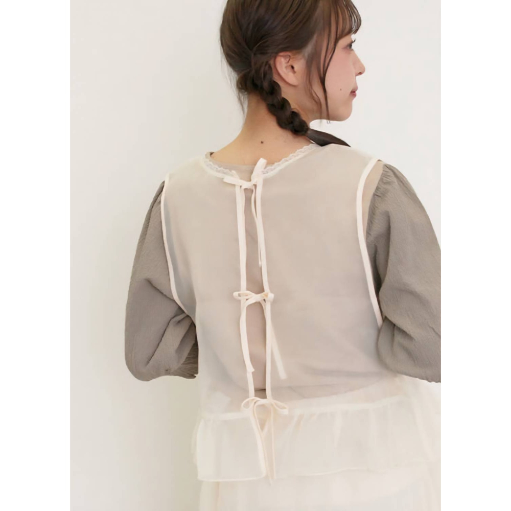 日-摩根紗刺繡背心-1色-細節圖5