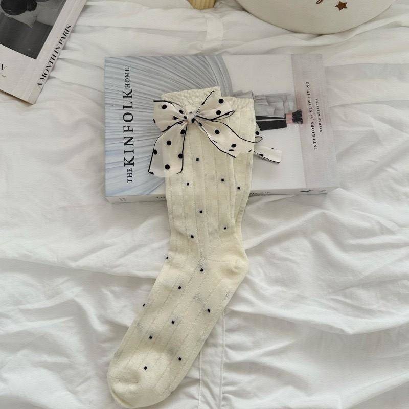 蝴蝶結襪襪-規格圖2