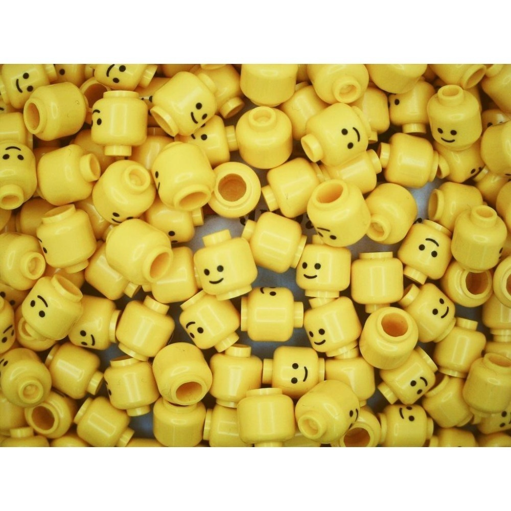 [qkqk] 全新現貨 開發票 LEGO 3626cp01 A280 微笑臉 經典表情 笑臉 樂高人偶頭系列-細節圖2