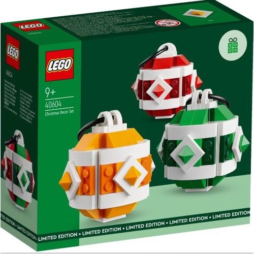 [qkqk] 全新現貨 LEGO 40604 「聖誕球裝飾」樂高滿額贈系列