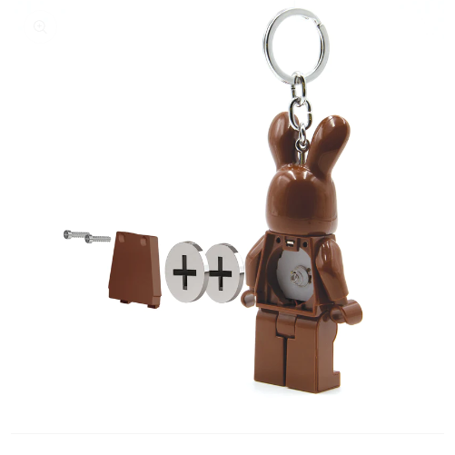QKQK / 全新現貨 LEGO 巧克力兔 LED 發光鑰匙圈 送禮禮物 樂高鑰匙圈系列-細節圖3