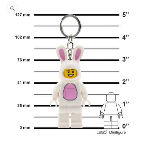 [qkqk] 全新現貨 LEGO 兔子 LED發光鑰匙圈 送禮禮物 樂高鑰匙圈系列-細節圖3