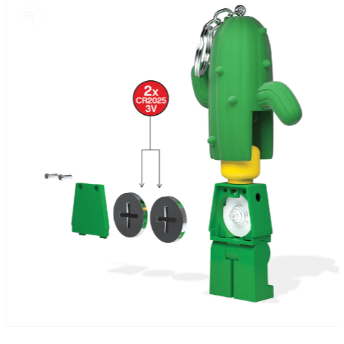[qkqk] 全新現貨 LEGO 仙人掌 LED 發光鑰匙圈 送禮禮物 樂高鑰匙圈系列-細節圖3