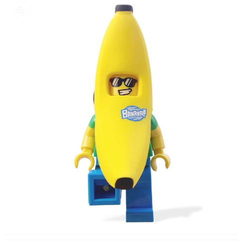 QKQK / 全新現貨 LEGO 香蕉人 LED發光鑰匙圈 送禮禮物 樂高鑰匙圈系列-細節圖2