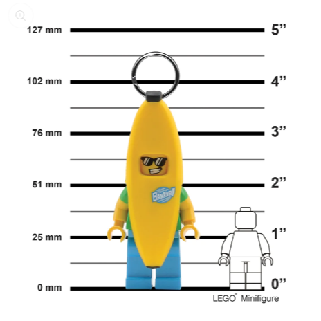 [qkqk] 全新現貨 LEGO 香蕉人 LED發光鑰匙圈 送禮禮物 樂高鑰匙圈系列-細節圖4