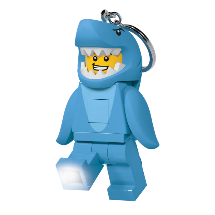 [qkqk] 全新現貨 LEGO 鯊魚人 LED 發光鑰匙圈 送禮禮物 樂高鑰匙圈系列-細節圖2