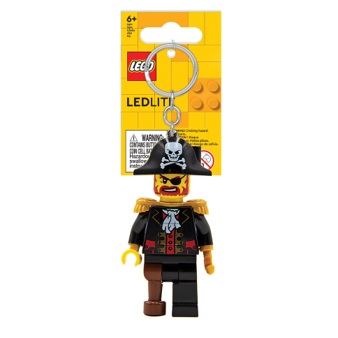 [qkqk] 全新現貨 LEGO 海盜船長 LED 發光鑰匙圈 送禮禮物 樂高鑰匙圈系列