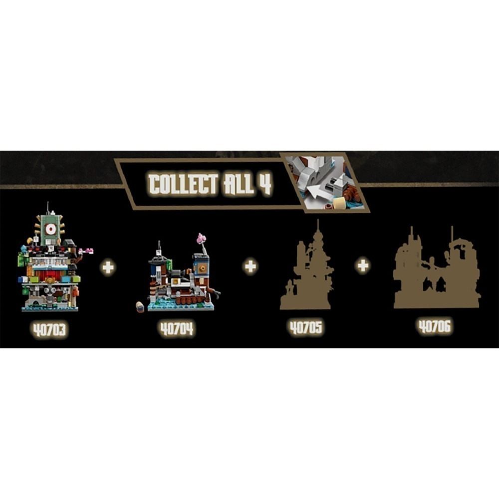 QKQK / 全新現貨 LEGO 40704 迷你旋風忍者城碼頭 樂高贈品系列-細節圖2