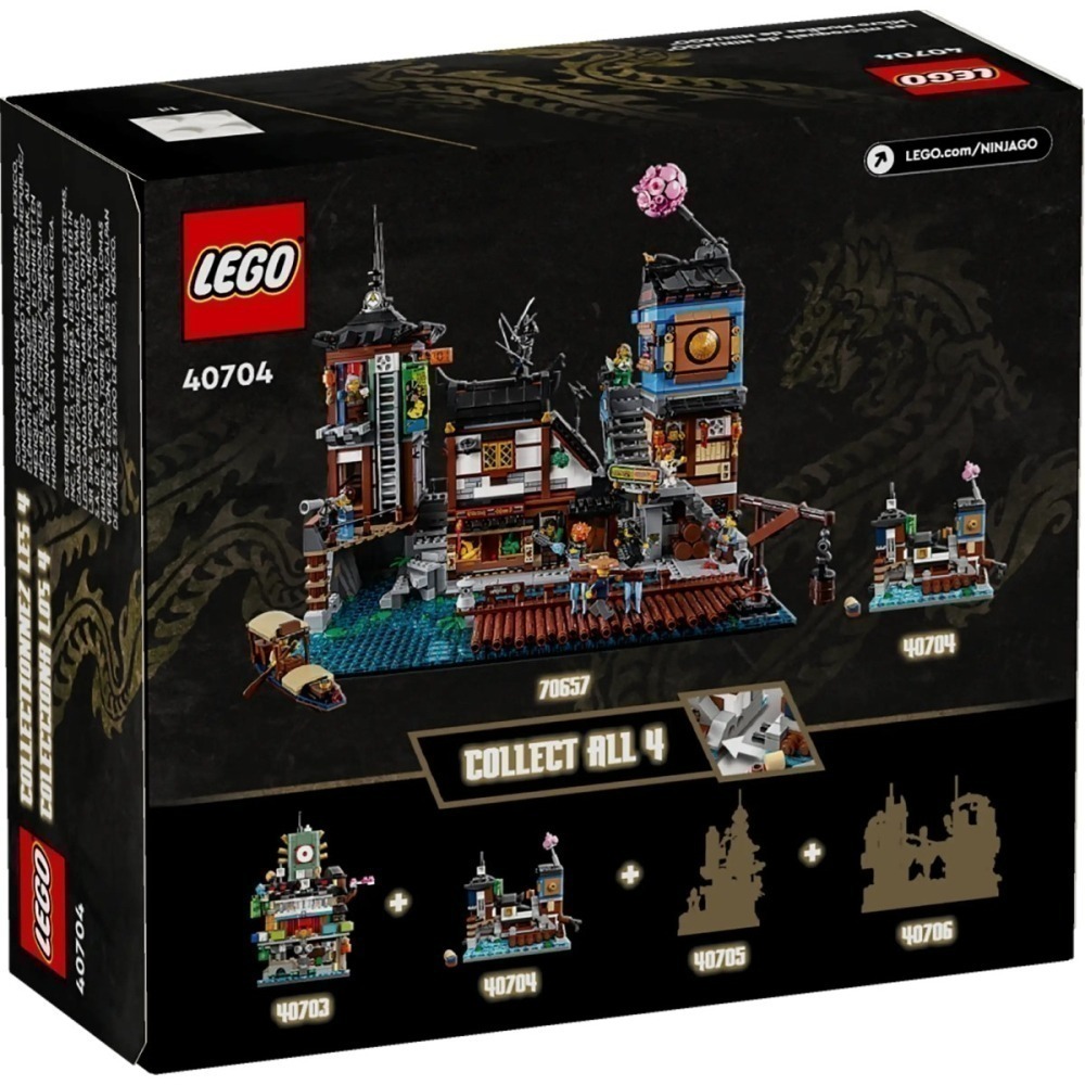 QKQK / 全新現貨 LEGO 40704 迷你旋風忍者城碼頭 樂高贈品系列-細節圖3