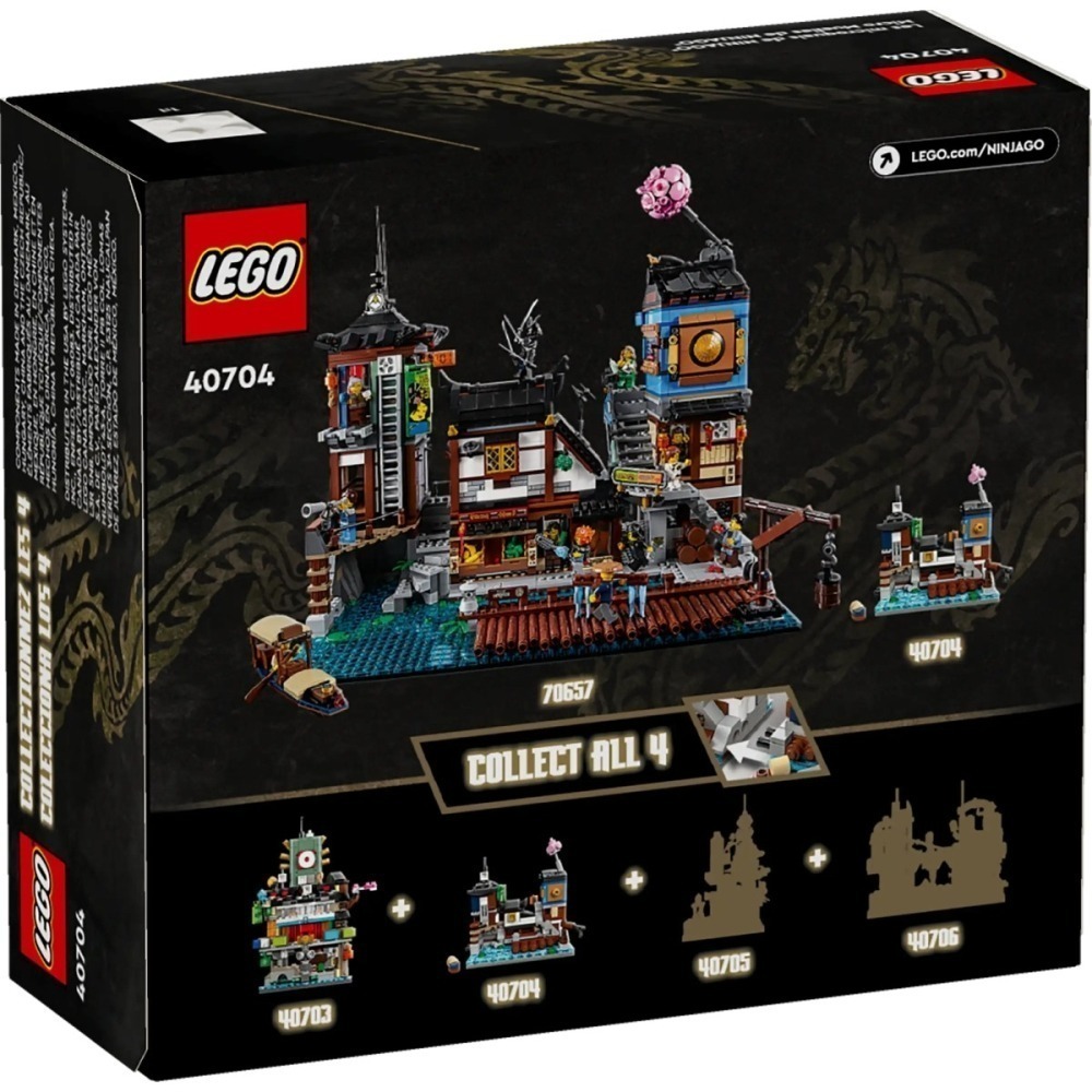 [qkqk] 全新現貨 LEGO 40704 70657 迷你旋風忍者城碼頭 樂高贈品系列-細節圖3