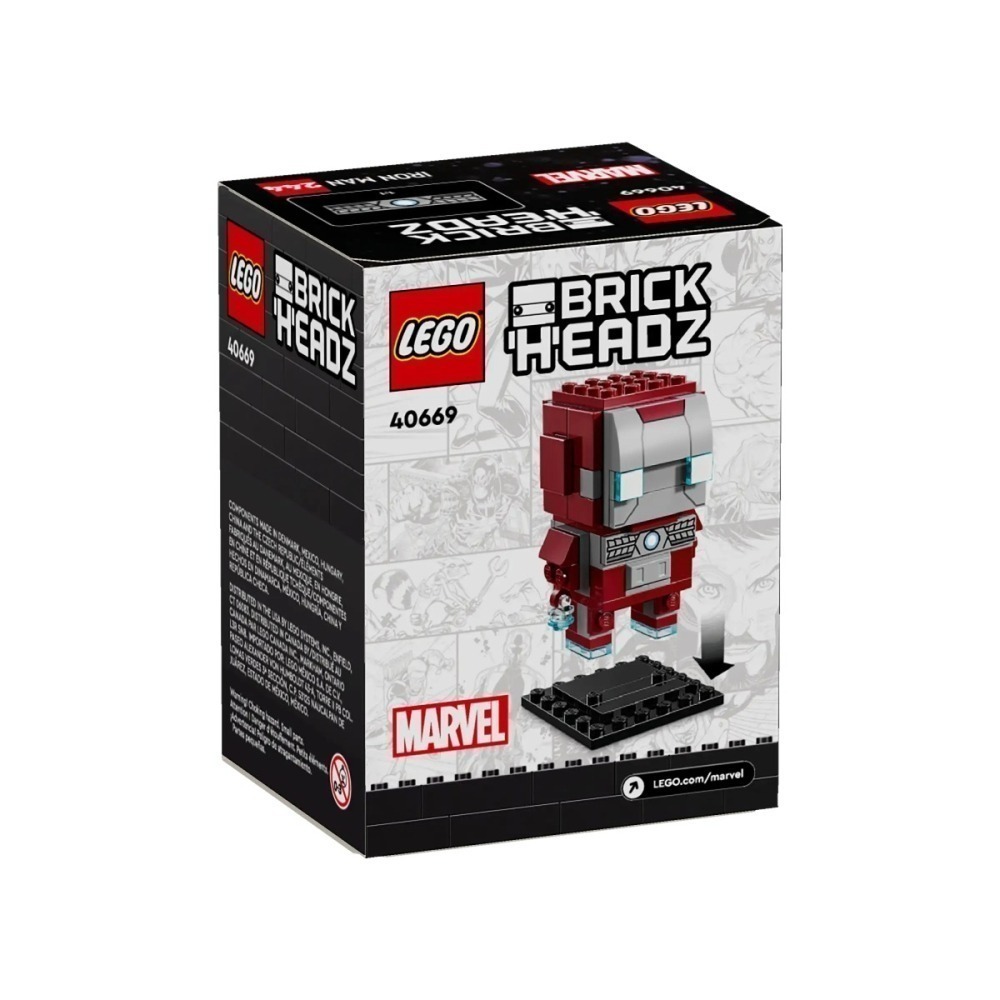 QKQK / 全新現貨 開發票 LEGO 「40669 鋼鐵人馬克5」（Iron Man MK5） 樂高大頭系列-細節圖2