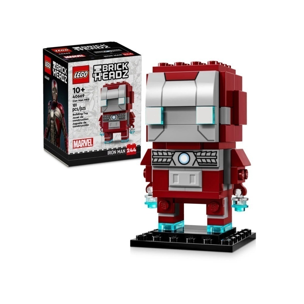 QKQK / 全新現貨 開發票 LEGO 「40669 鋼鐵人馬克5」（Iron Man MK5） 樂高大頭系列-細節圖4