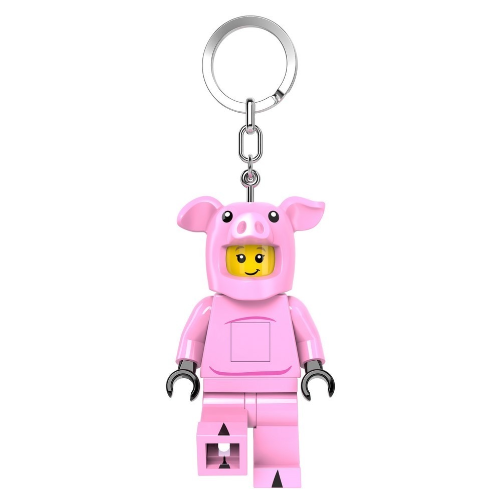 QKQK / 全新現貨 開發票 LEGO 小豬女孩 LED發光鑰匙圈 樂高鑰匙圈系列-細節圖2